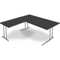 Bureau Artline - cadre cantilever L 1800 x P 800 +extension 1000 x 600