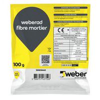 Fibre mortier Weberad 6 mm - 100 g - Weber Saint Gobain