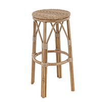 Tabouret Extérieur - En Aluminium Bamboo - Tressage - Laval