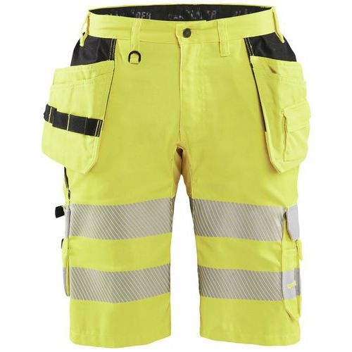 Short artisan haute-visibilité à stretch jaune fluo - Blåkläder