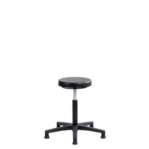 Tabouret ERGOLINE bas sur patins polyamide - Sofame