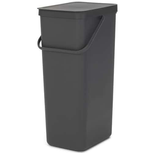 Poubelle Sort&Go 40L, Brabantia, Gris