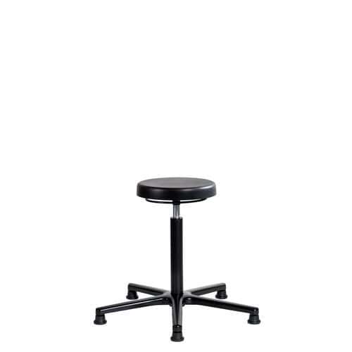 Tabouret ERGOLINE moyen sur patins aluminium - Sofame