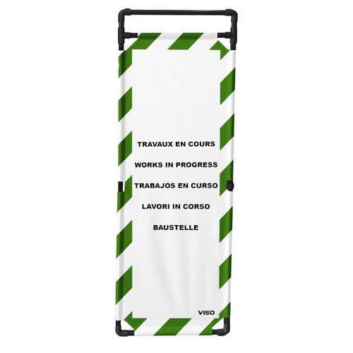 Barrière d'intervention structure PVC 1 panneau 180cm - Viso