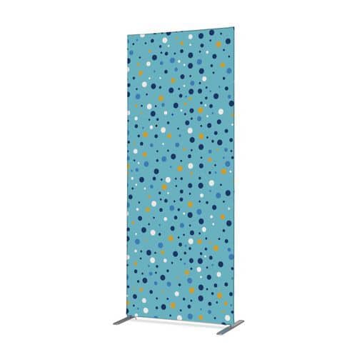 Cloison Deco En Tissu Points Couleur Bleue - Showdown Displays