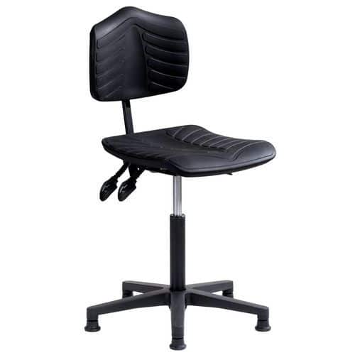 Siège Ergosoft polyamide ergonomique assise basse sur patins - Sofame