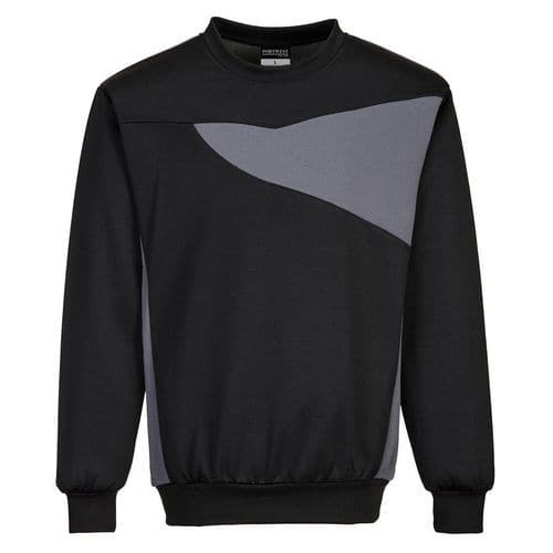 Sweat-shirt ras du cou PW27 Noir/Gris - Portwest