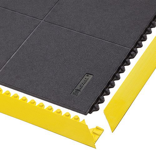 Tapis modulaire Cushion Ease Solid™ nitrile 656S - Noir - Notrax