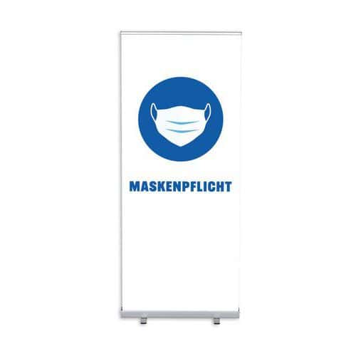 Roll-Banner Budget 85 Komplett-Set Port du Masque Obligatoire - Showdown Displays