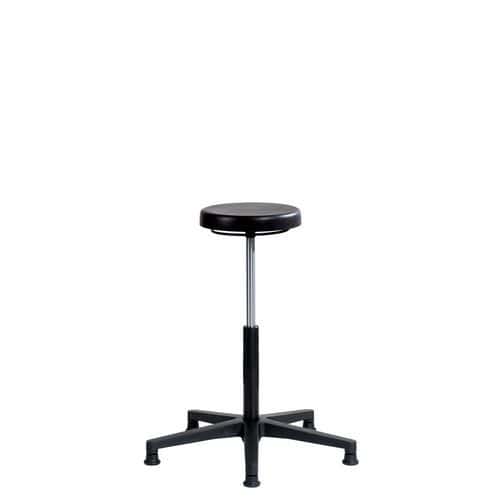 Tabouret ERGOLINE haut sur patins aluminium - Sofame