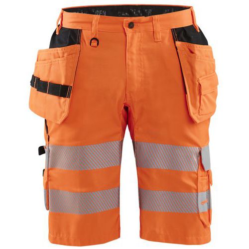 Short artisan haute-visibilité à stretch orange fluo - Blåkläder