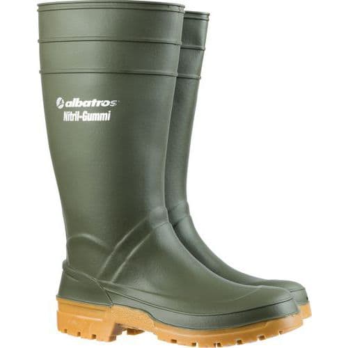 Bottes de travail en caoutchouc nitrile GUARDIAN HIGH GREEN - Albatros