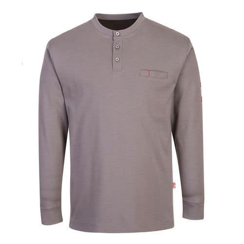 T-shirt résistant flamme Henley antistatique FR32 - Portwest