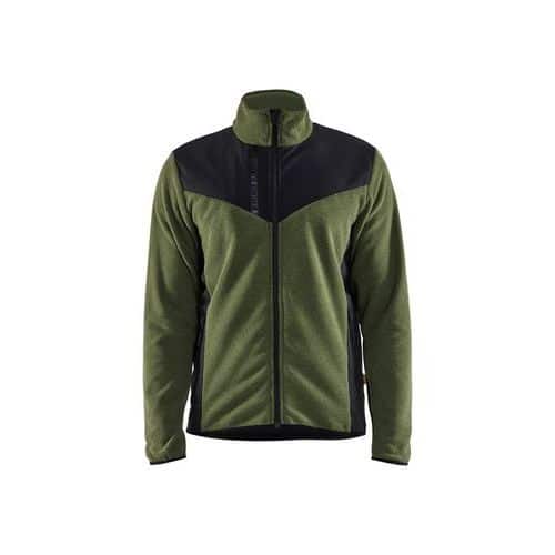 Veste tricotée vert foncé noir - Blåkläder