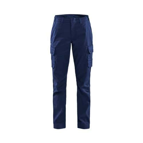 Pantalon industrie stretch 2D femme bleu foncé/bleu - Blåkläder