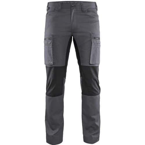 Pantalon maintenance +stretch gris/noir - Blåkläder