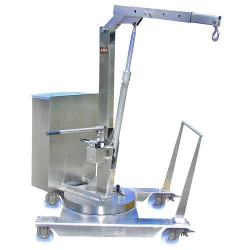 Grue d'atelier porte-a-faux rotation manuelle INOX304 500 kg Stockman