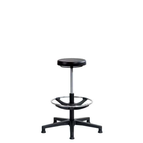 Tabouret ERGOLINE haut patins et repose-pieds polyamide - Sofame