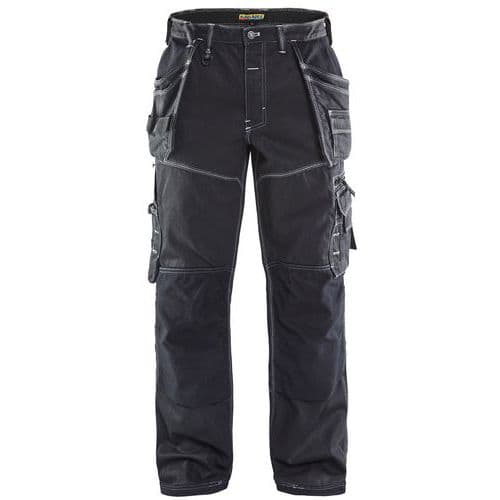 Pantalon de travail cordura denim 1960 Noir - Blaklader