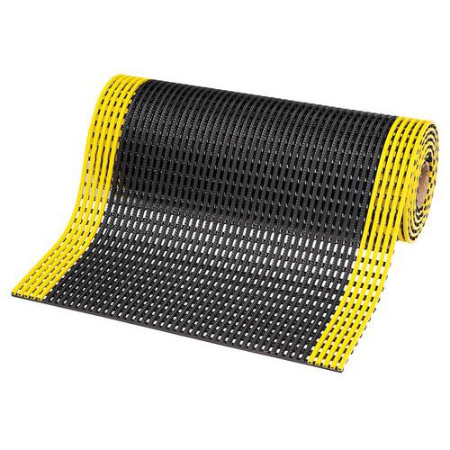 Caillebotis PVC antidérapant Flexdek L 60 - Noir jaune - Notrax