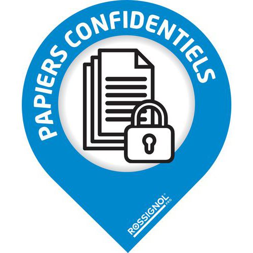 Stickers tri gouttes-Papier confidentiel-Rossignol Pro