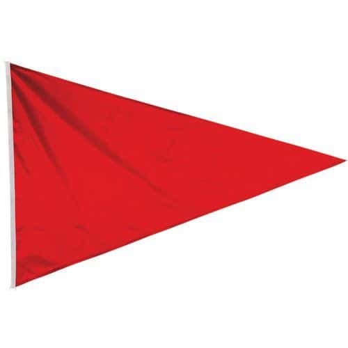 Flamme de baignade zone de danger 75 x 90 cm - rouge