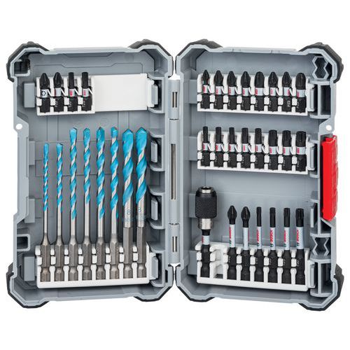 Coffret d'embouts de vissage Impact Pick and Click 35 pièces - Bosch