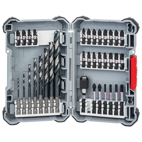 Coffret modulable perçage et vissage 35 pcs - Bosch