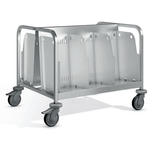 Chariot à assiettes TWH 2N - Roues plastique ou acier - Blanco