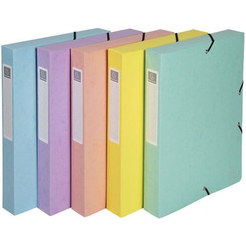 Boites de classement exabox lot de 8 assortis- Exacompta