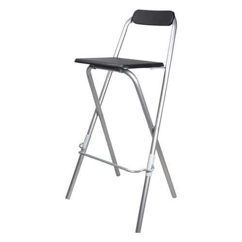 Tabouret haut pliant noir - Furnitrade