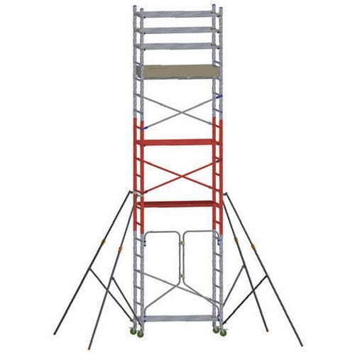 Échafaudage modulaire roulant à base pliante Alto 620-P - Module M1+M2+M3 - Facal