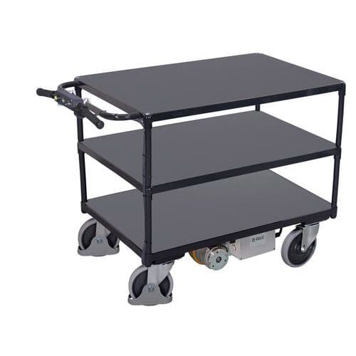 Servante électrique B-Well - 3 plateaux bois - 500kg - Actiwork