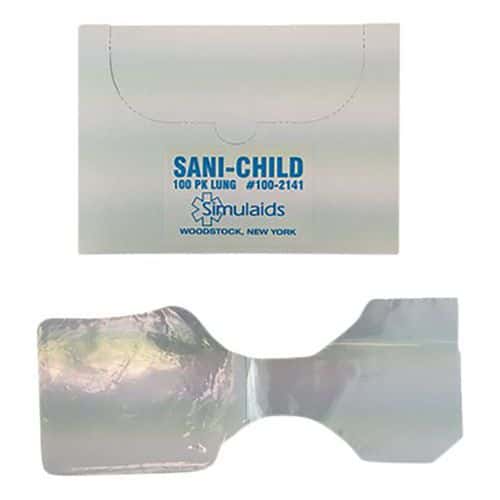 Lot de 100 sacs d'insufflation pour mannequin AMBU, enfant-Ambu