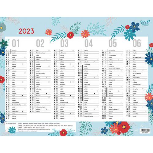 Calendrier 2023 FANTAISIE 43X33,5 exotique par 10 - Quo Vadis - Manutan.fr