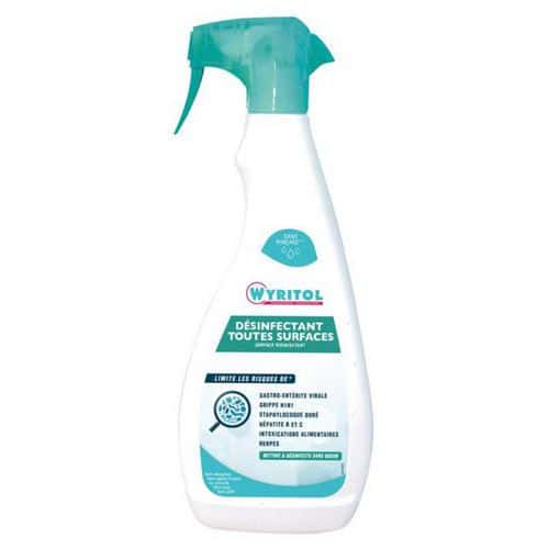 Spray désinfectant multi-surfaces bactéricide, lévuricide, virucide - Wyritol