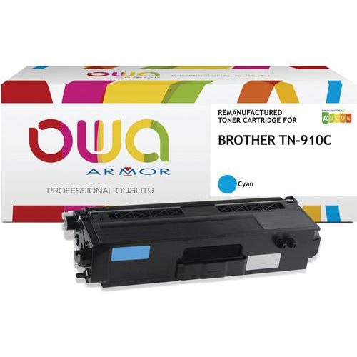 Toner remanufacturé BROTHER TN-910C - OWA