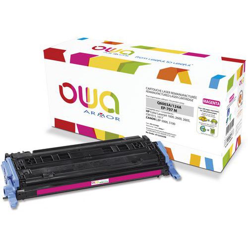 Toner remanufacturé HP Q6003A - CANON 707M - OWA