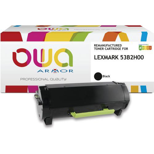 Toner remanufacturé LEXMARK 53B2H00 - OWA