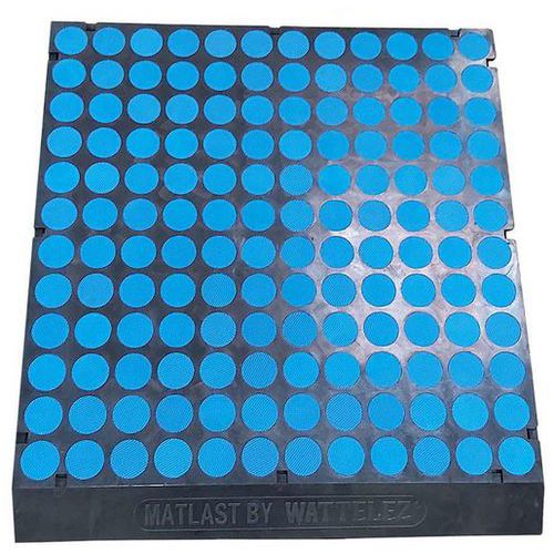 Tapis antifatigue Matlast - Milieu sec/humide huileux - 1 bord - Wattelez