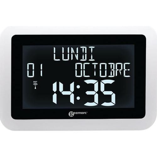 Horloge digitale avec grand affichage et rétro-éclairage Geemarc