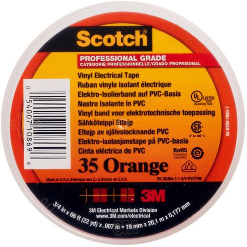 Ruban isolant électrique Scotch 35 - 20m x 19mm - 3M