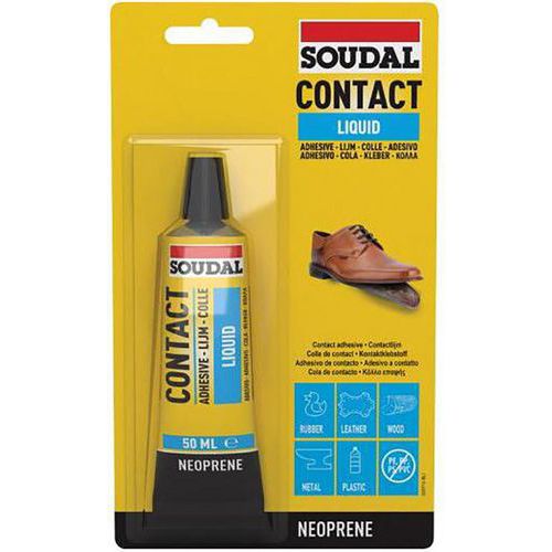 Colle contact néoprène liquide 50 ml - Soudal