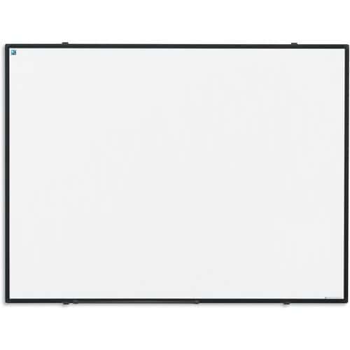 Tableau blanc Softline cadre noir acier émaillé blanc - Smit Visual