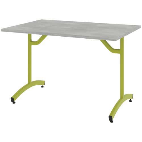 Table Tim 120 x 80 cm dégagement latéral plateau stratifié ABS Rodet
