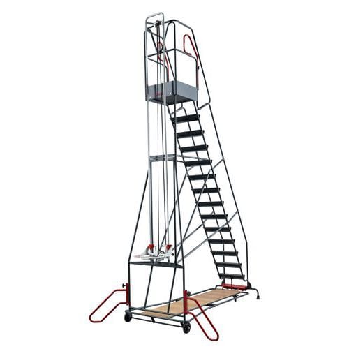 Monte-charge pour plate-forme de rayonnage 7 marches - Fimm