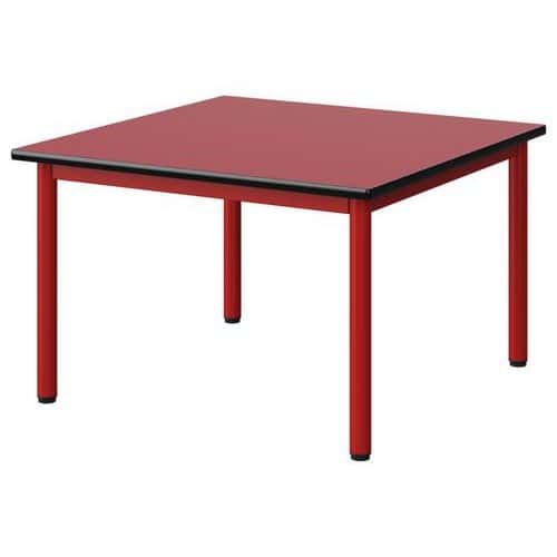 Table Malibu 80 x 80 cm - stratifié chant surmoulé - Manutan Expert