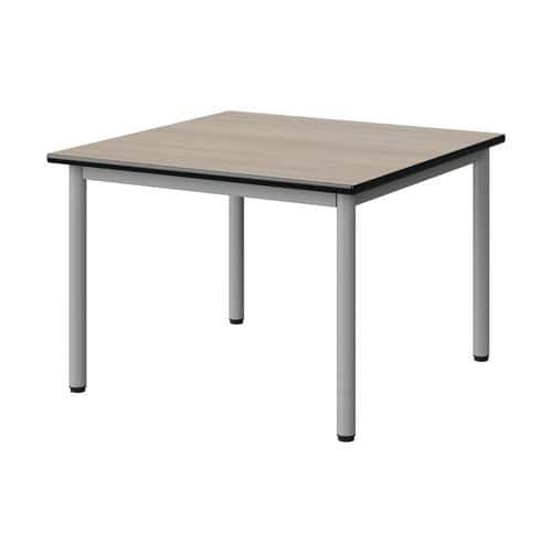 Table Malibu 80x80 cm - stratifié antibruit chant surmoulé - Manutan Expert