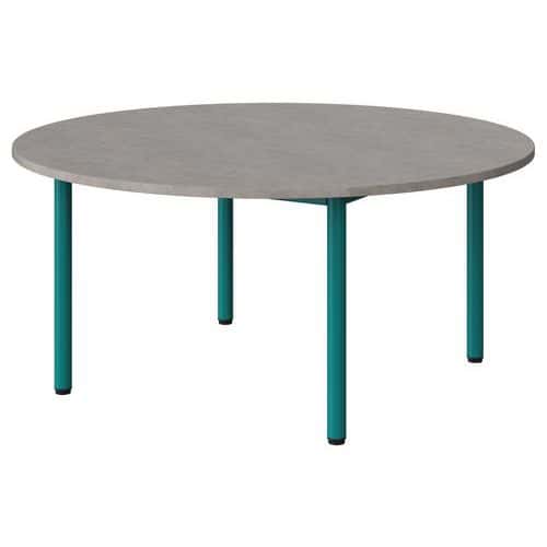 Table Malibu Ø 120cm - stratifié chant ABS - Manutan Expert