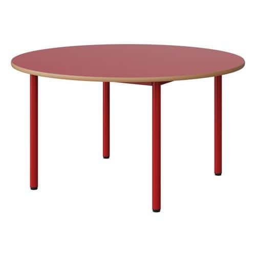 Table Malibu Ø 120cm - stratifié chant alaisé - Manutan Expert